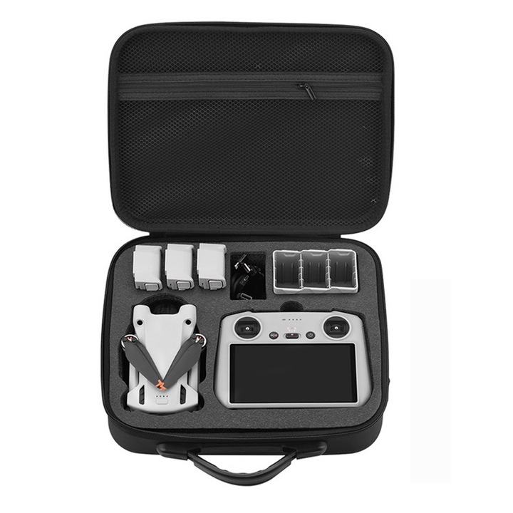 QttvbTna водоустойчива чанта за носене на дрон за DJI Mini 3 Pro удароустойчива черна