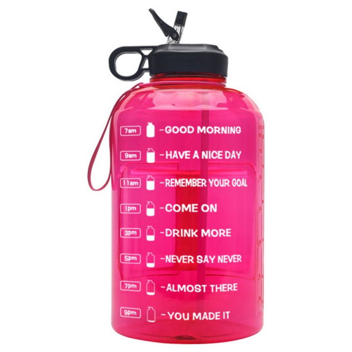 Бутилка за вода, QttvbTna, 1 галон, без BPA, червена