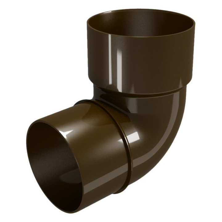 Дъга за улук Devorex Classic 120, 87.5°, Ø80, Кафяв