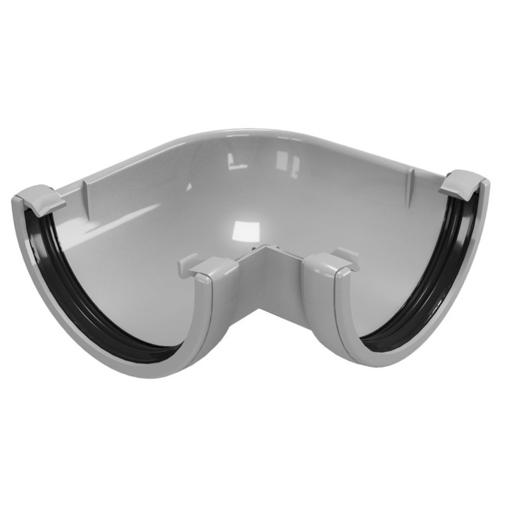 Ъгъл за улук Devorex Classic 120, 90°, Сив