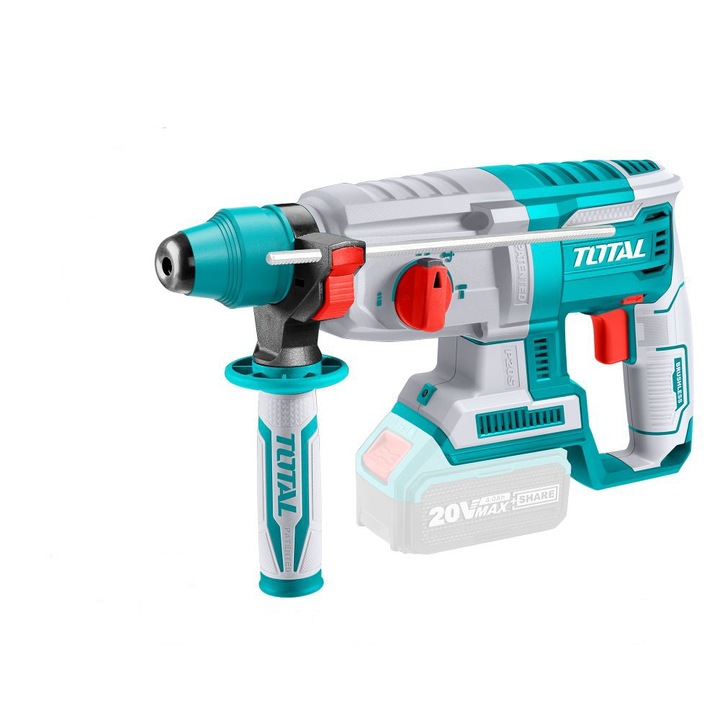 Rotopercutor, Total Tools, SDS+, 20 V, Fara baterie