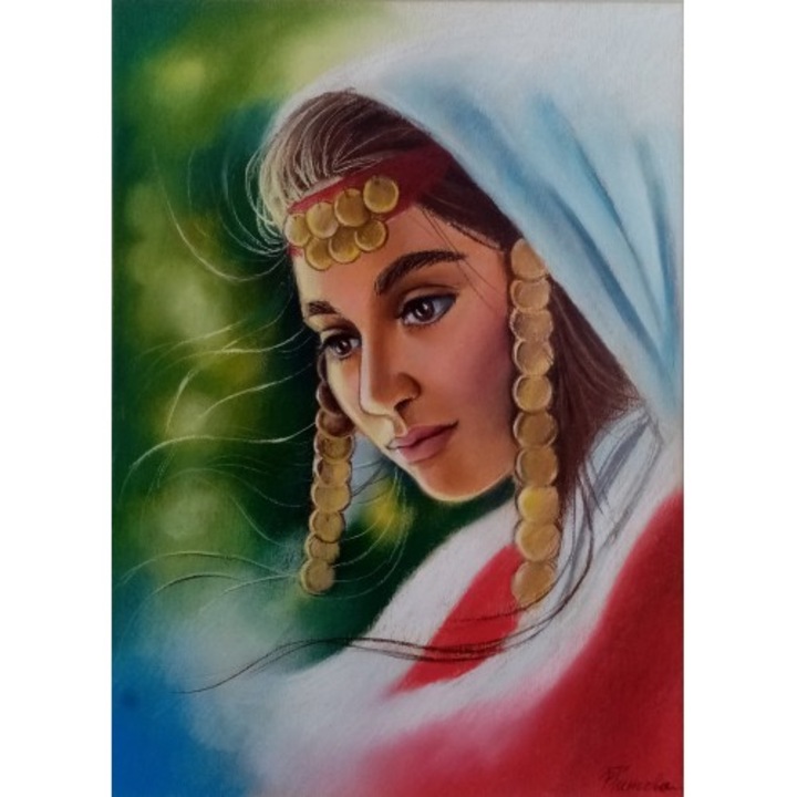 Рисуване по номера Art-hobby, Срамежливо момиче, 37936 размер 50x40 см, фигуративни