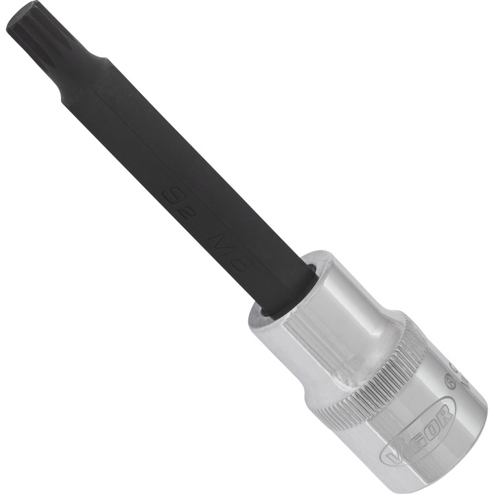 Bit pentru insurubare VIGOR, prindere patrat 1/2 inch, profil XZN, M8, lungime 100 mm