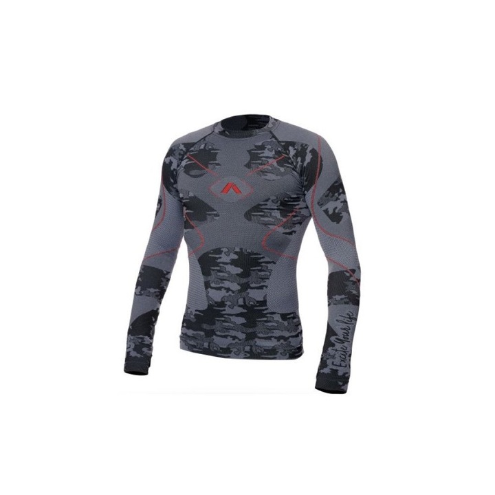 Bluza Moto Termo-Activa Adrenaline Glacier, Gri/Negru, Marime L
