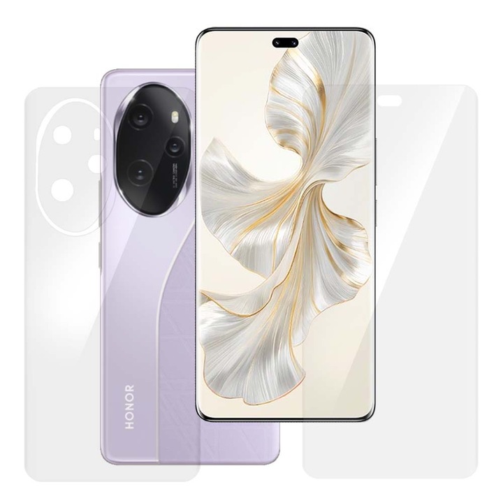 Комплект 2 фолиа SILKASE за Honor 100 Pro, защита на телефона, възобновяем силикон