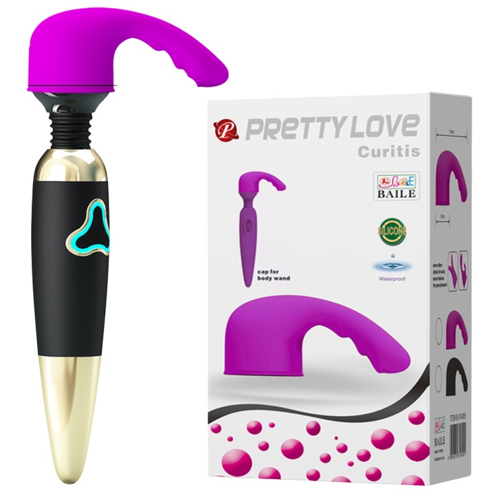 Вибратор Pretty Love, Силикон, 11.5x5см, Лилав