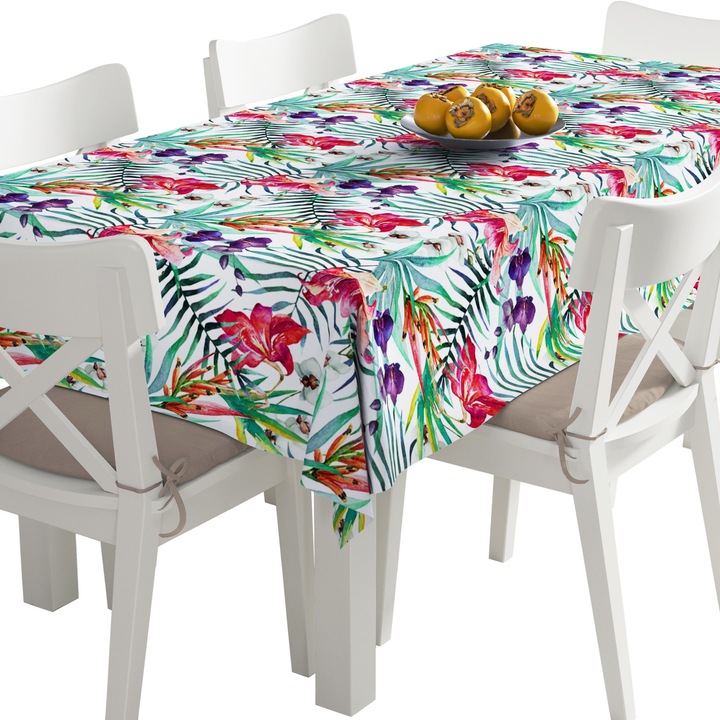 Abrosz, trópusi, poliészter, téglalap, méret: 140 cm x 110 cm, TDX102/110