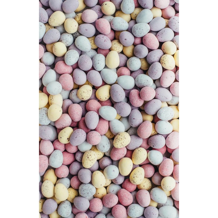 Tapet Premium Canvas, Abstract oua prepelita colorate Paste, 250 x 360 cm