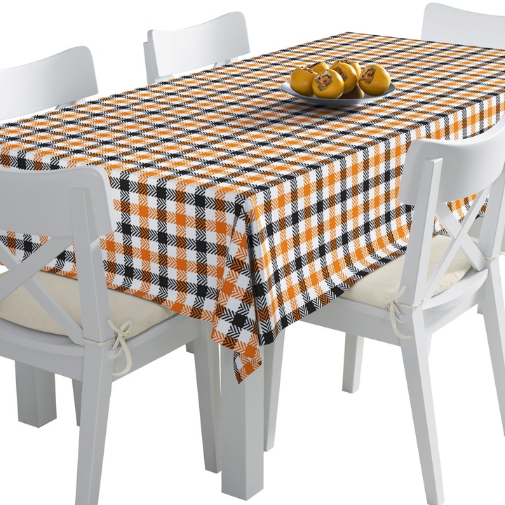 Asztalterítő, kockás 3, Poliészter, Téglalap, Mérete: 140 cm x 220 cm, TDX336/220