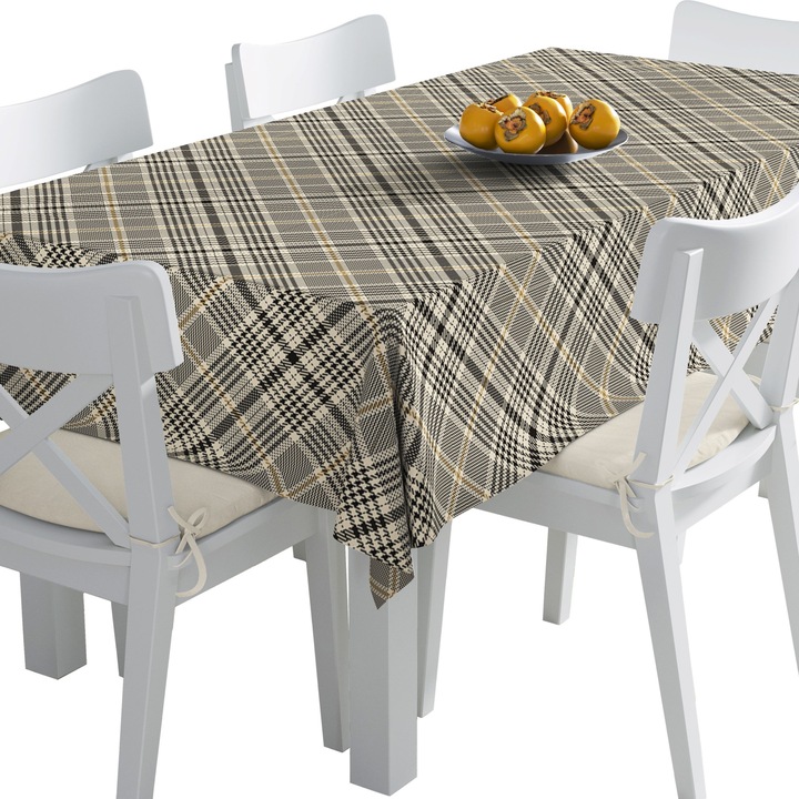 Abrosz, kockás 8, Poliészter, Téglalap, Mérete: 140 cm x 350 cm, TDX355/350