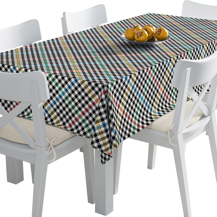 Abrosz, kockás 9, Poliészter, Téglalap, Mérete: 140 cm x 450 cm, TDX360/450