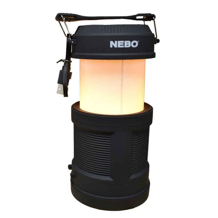 Къмпинг фенер Nebo Professional, Акумулатор, 300 lm, 3 режима на светене, функция power bank