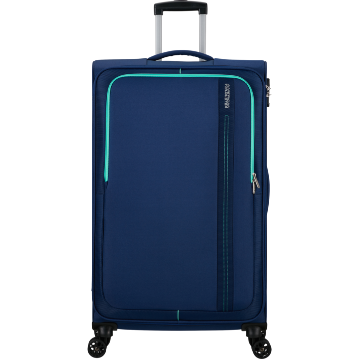 AMERICAN TOURISTER 146676-6636 Sea Seeker Spinner nagy méretű bőrönd, 80cm, Puhafedeles, Kék