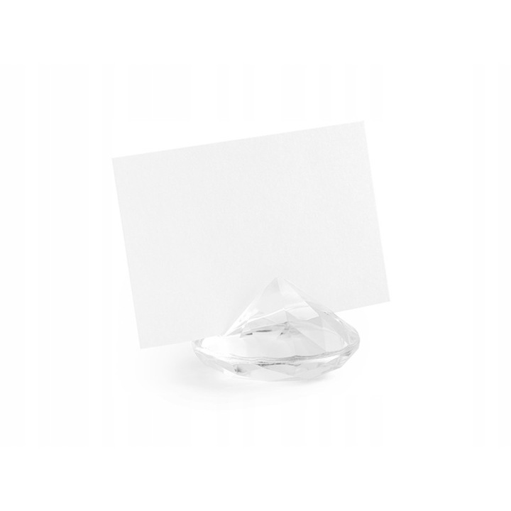Suport pentru vizitari Party Deco, transparent, 40mm, set 10 buc.