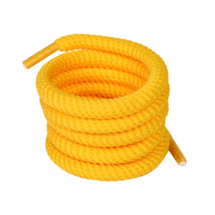 Set 2 sireturi groase 1cm rotunde Galben
