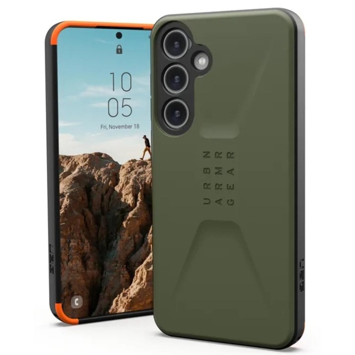 Husa de protectie UAG Civilian Series pentru Samsung Galaxy S24 Plus, Olive Drab