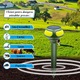 Aparat cu Ultrasunete / Vibratii Anti cartite, soareci de pamant, soareci de camp, serpi, popandai si alti daunatori de pamant, Incarcare solara, Acoperire 360°, Impermeabil IP66, Verde