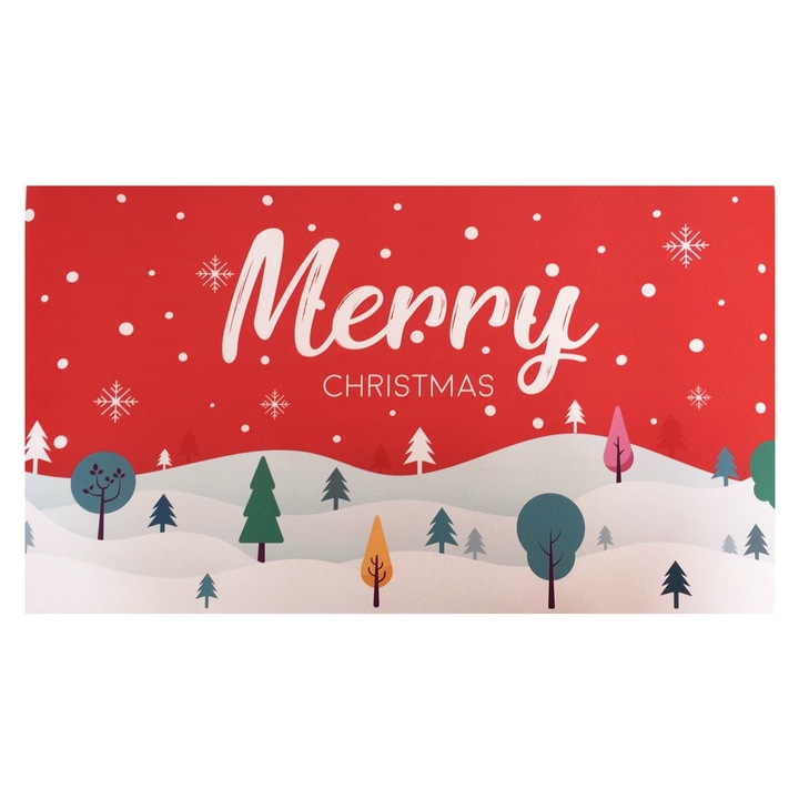 Mousepad, din piele PU anti-alunecare 60x35cm Craciun