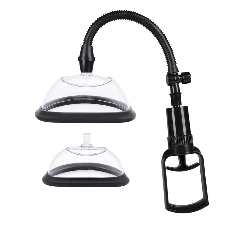 Pompa pentru Stimularea clitorisului feminin si a mameloanelor, cu 2 cani