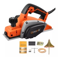 Rindea electrica, GOXAWEE, G5289, 1050 W, 220-240 V, 18000 RPM, 82 mm latime rindeluire, 0-2 mm adancime rindeluire, Portocalie