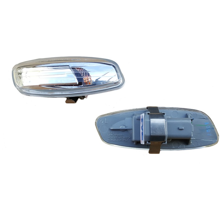 Ляв мигач, съвместим с Peugeot 207, 308, 3008, пластмаса, прозрачен