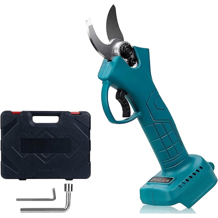 Foarfeca electrica pentru vita de vie si crengi, fara fir, 2 acumulatori 48V