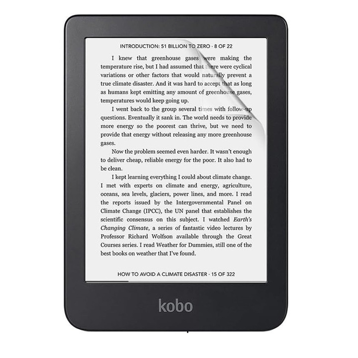 Folie protectie, mata, pentru Kobo Clara 2E, Anti-Amprenta, silicon