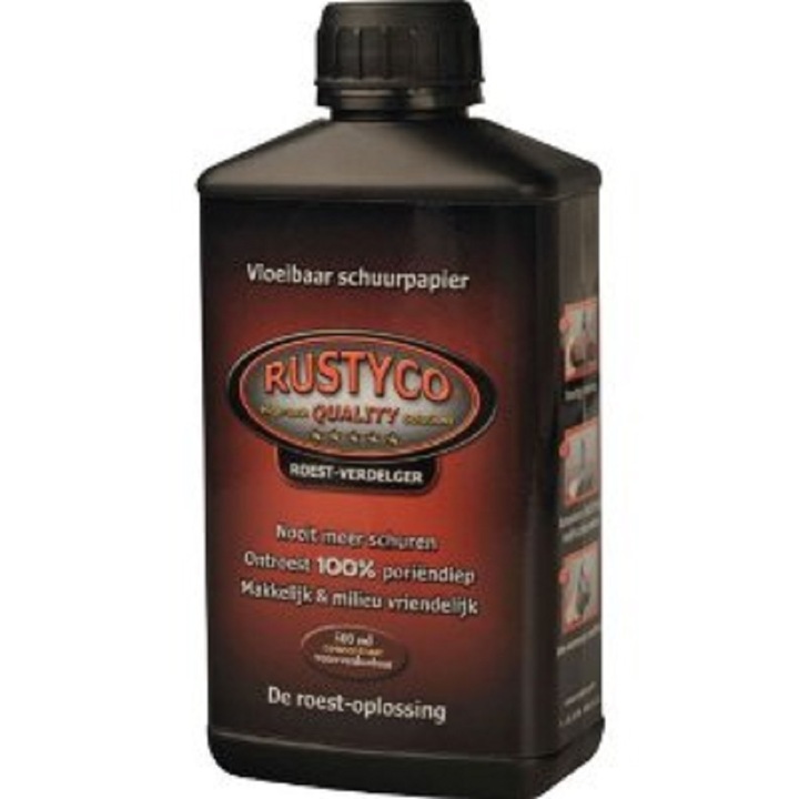 Rustyco oldószer típusú koncentrált oldat védelemhez és rozsda eltávolításhoz, mennyiség 500 ml