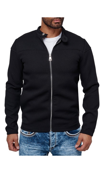 Férfi pulóver, Uniplay, 3432, poliészter, Fekete, S