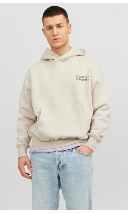 Férfi pulóver, JACK & JONES, 6540, pamut, Sáfránysárga