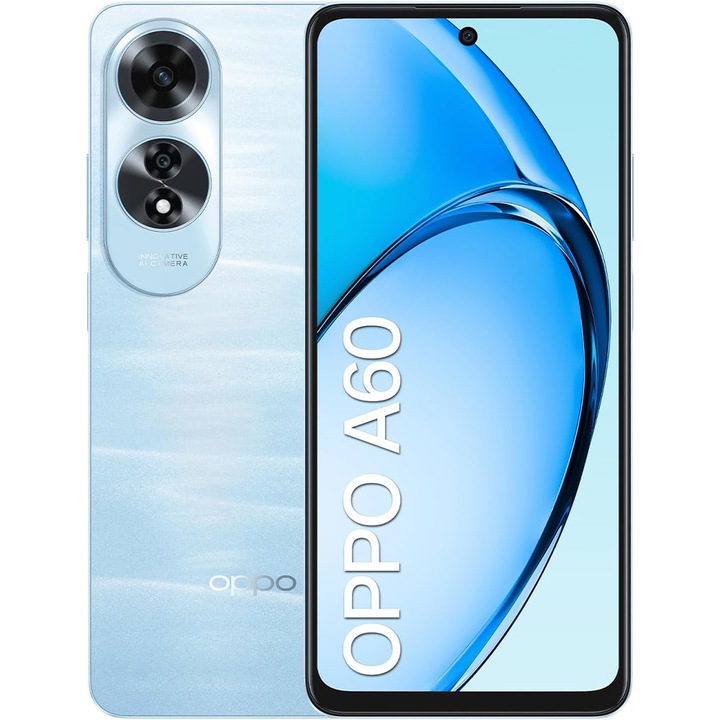 Мобилен телефон OPPO A60, 8GB RAM, 256GB, Ripple Blue