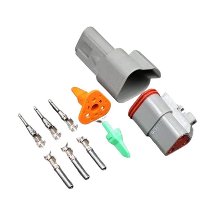 Set conectori Deutsch DT 3 Pini impermeabili 22-16AWG