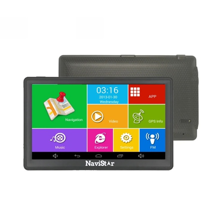 Navigator GPS NaviStar Android 6.0 7 inch pentru Camion Autocar Autoturism 1 GB RAM + 16 GB ROM