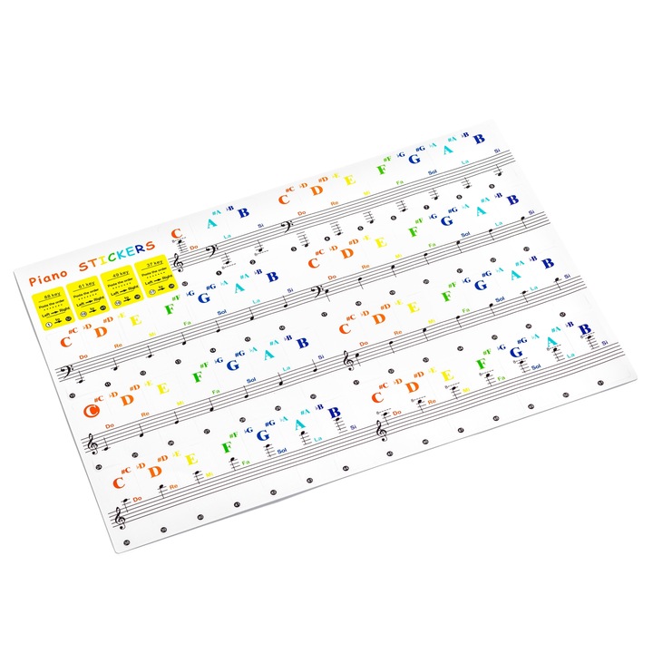 Autocolante pentru pian/tastatura 37/49/88/61 taste