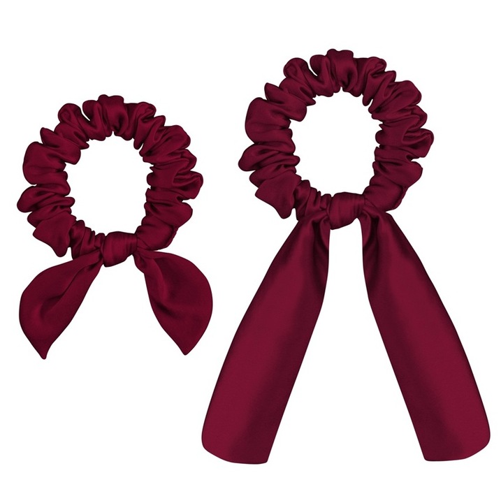 Set 2x Elastic de par, Model Funda, Malbery, Matase, Rosu