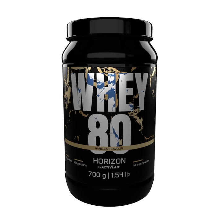 Activlab WHEY 80 Horizon суроватъчен протеин концентрат на прах, 700 g, вкус ванилия