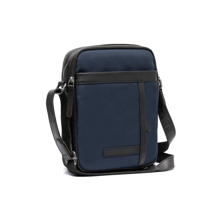 Geanta de barbati, The Chesterfield Brand, din nylon si piele, Arendal, Bleumarin