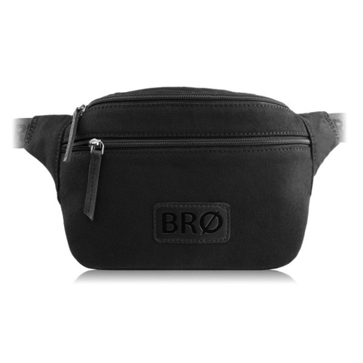 Geanta de talie cu centura, Brodrene G-20, Canvas, Negru