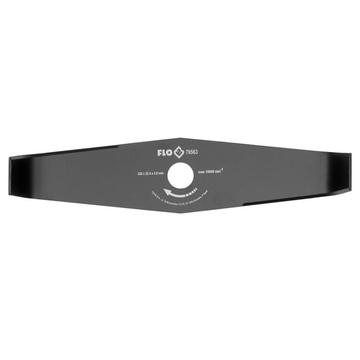 Cutit pentru motocoasa cu 2 dinti Flo 25.4 x 320 mm