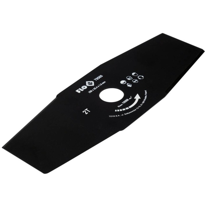 Cutit motocoasa cu doi dinti Flo 25.4 x 250 mm