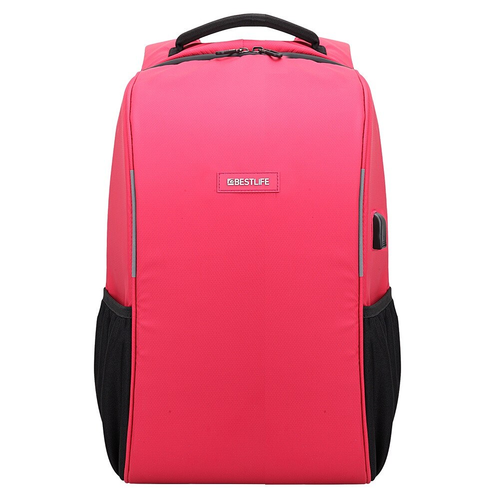 Rucsac Travel Safe, 46x29x17cm, compartiment tableta si laptop 15.6 inch, rosu