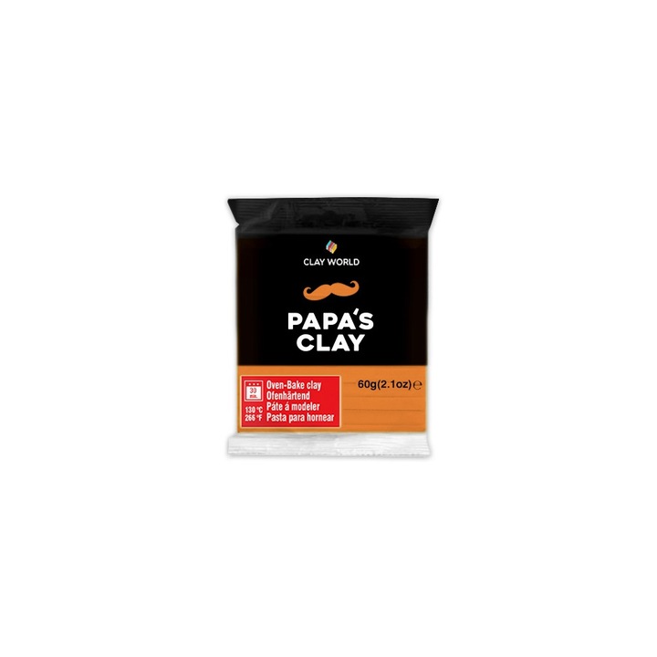 Полимерна паста Papa's Clay, 60g, охра