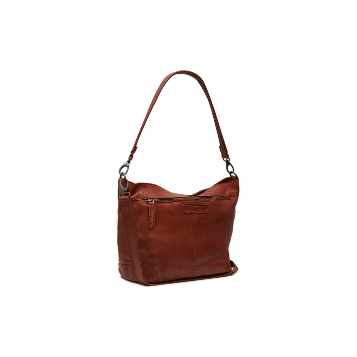Geanta de dama din piele naturala, The Chesterfield Brand, Bolivia, Maro cognac, 32 x 13 x 31 cm