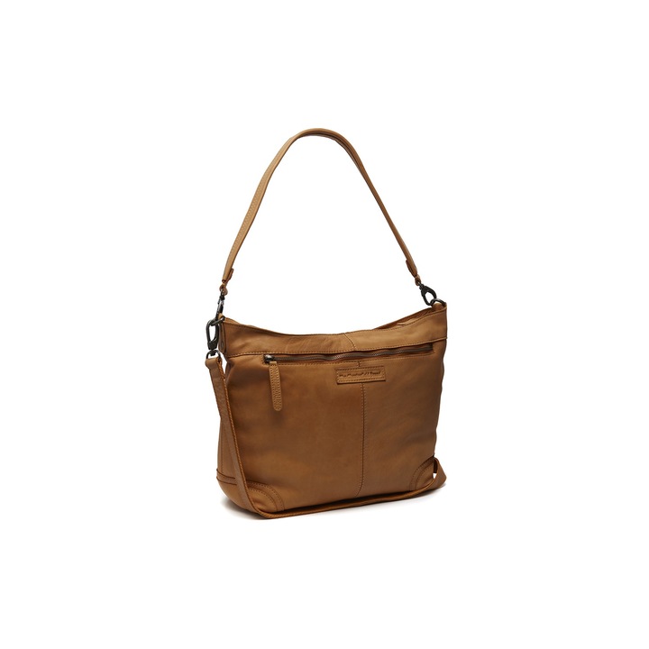 Geanta de dama din piele naturala, The Chesterfield Brand, Bolivia, Galben Ocru, 32 x 13 x 31 cm