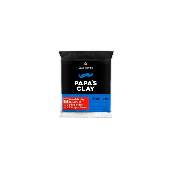 Papa's Clay Polymer paszta, 60g, Ocean Blue