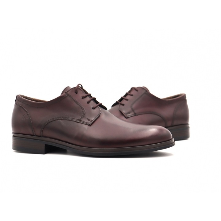 Pantofi barbati, ALAN P 1P557, Lui Shoes, piele naturala, maro, 42 EU
