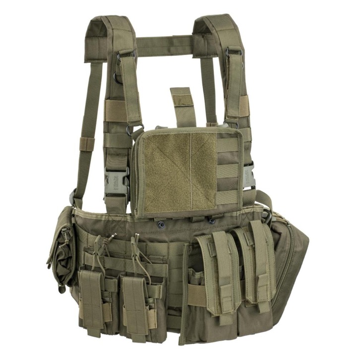 Vesta Tactica Defcon 5 Multirole Recon, Poliester 900D, 6 Compartimente NATO 5.56mm, Verde OD