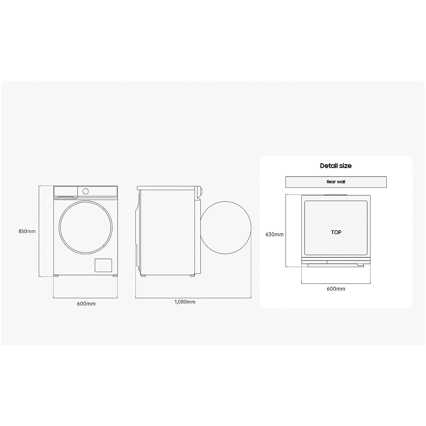 Masina de spalat rufe Samsung Bespoke AI WW90DB7U34GWU4, 9 kg, 1400 rpm, Clasa A, AI Ecobubble, Quick Bubble 39 min, AI Control, Alb