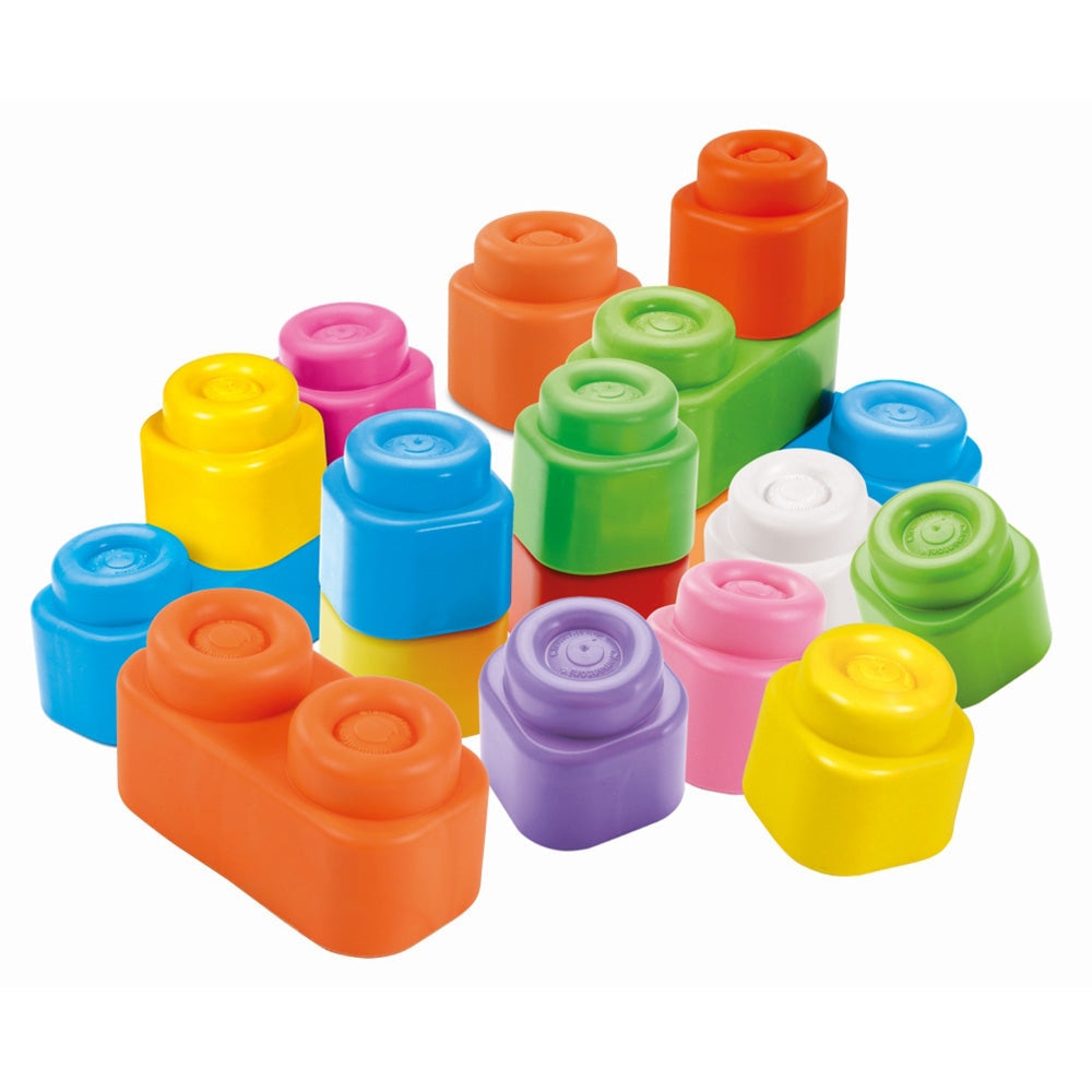 Set cuburi Soft Clemmy - Touch & play, gentuta cu 20 piese - eMAG.ro