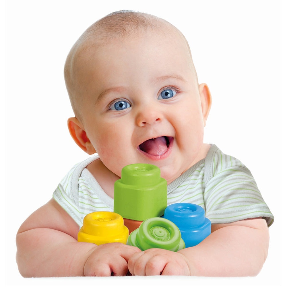 Set cuburi Soft Clemmy - Touch & play, gentuta cu 20 piese - eMAG.ro